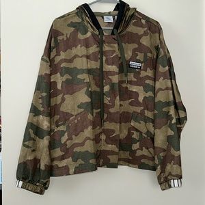 Cropped Adidas rain coat